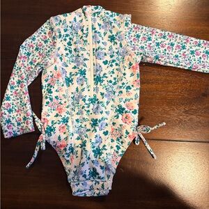 Floral Kids Swim One Piece